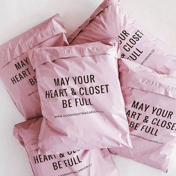 Custom Logo Biodegradable Compostable Postage Satchels Plastic Envelopes Shipping Courier Poly Mailer Mailing Bags For Clothing