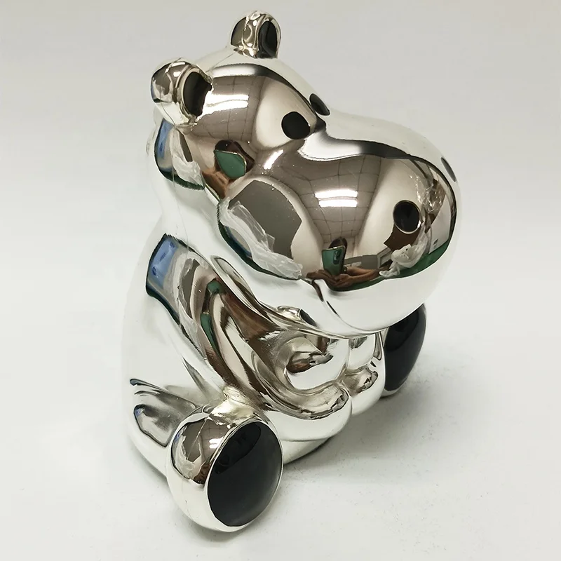 Metal Piggy Bank Safe Wedding Money Saving Box Safe Box For Money Gift For Kids Atm Bank Toy Money BOX Hippopotamus
