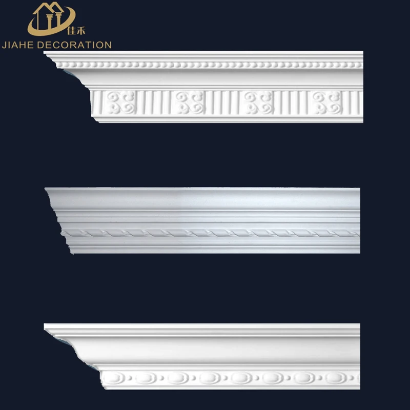 
Home decoration pop design roof moulding decorative polyurethane interior PU foam crown cornice molding 