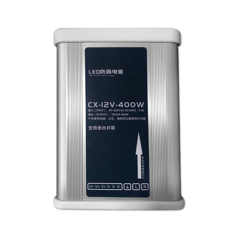 Sanhy High Efficiency LED Power Supply 12V 400W Rainproof Power Supply for LED Lights