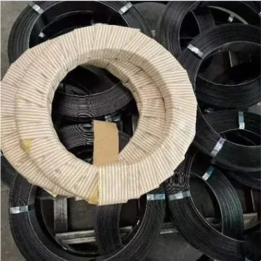 Galvanized/blue/black Painted Packing Steel Strapping Band Oscillated Wound Black Waxed Metal Strapping