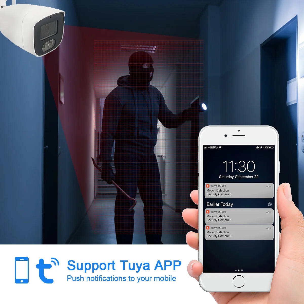 8CH 3MP 5MP Wireless Camera System NVR Alarm Kit For Apartment Flats WiFi Network Camera Two Way Intercom