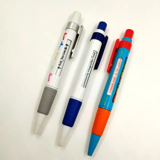 OEM Plastic 6 TXT Message Ball Pen with Rubber Grip