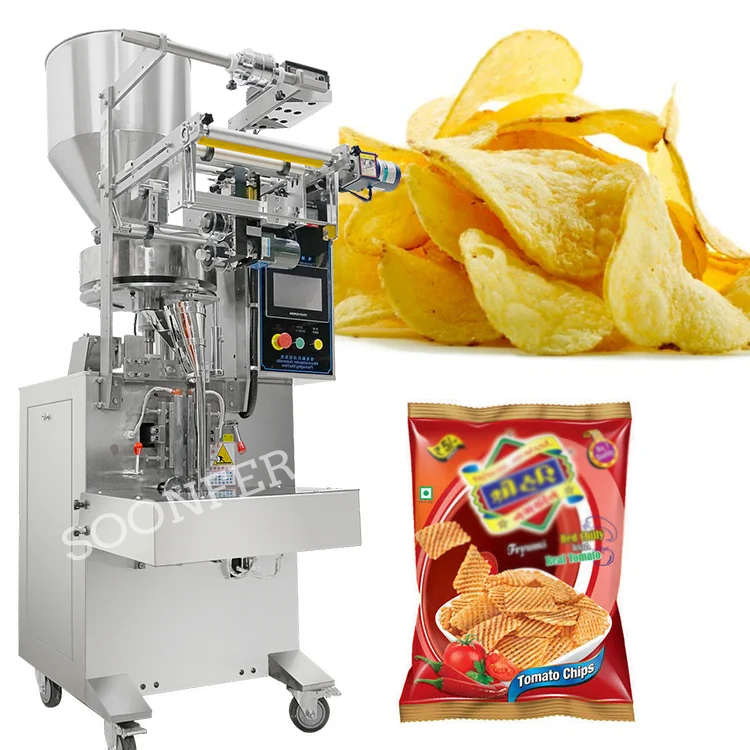 Factory Price  Automatic Small Pouch Snacks Food Potato Chips Popcorns Cornflakes Packing Machine