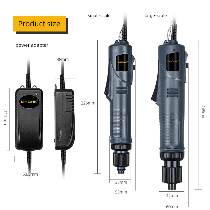 LKGS-1 Semi Automatic Precision Torques Speed Controlled Electric Screwdriver for Industrial Assembly Repair 24-36V Output