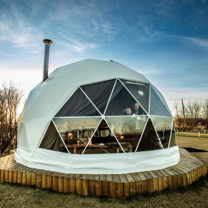 2023 New style big space villa outdoor hotel dome tent luxury resort safari  tent