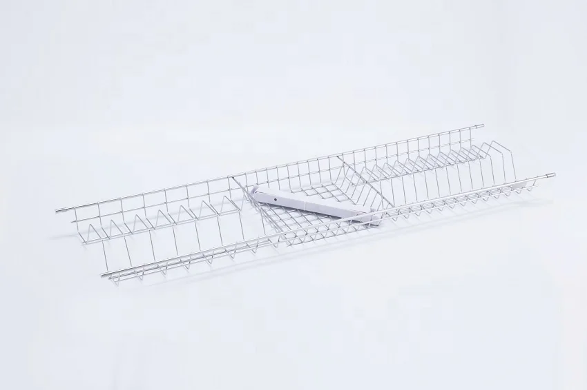 can to Paris Gruwill 2-Tier Wire Kitchen Cabinet Storage Wall Mounted Dish Utensils Rack and Drying Holder
