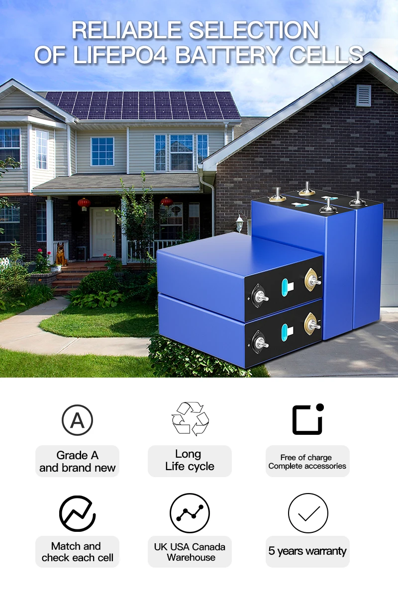 304AH with New Terminals LiFePO4 (LFP) 3.2V Cells Battery (Fully Matched&Batched)--Genuine Energy storage battery Grade A