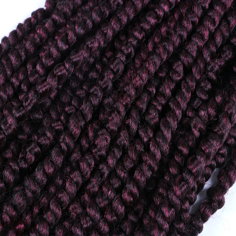 
Pre Twisted Passion twist bomb crochet hair synthetic ombre crochet braids pre looped fluffy spring twists braiding hair bulk 