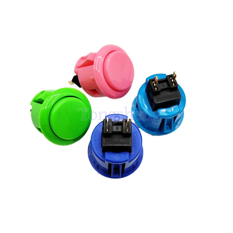 Original SANWA push button 24mm arcade push button Built-in Microswitch OBSF-24 Fit Jamma Mame Machine Retro Console