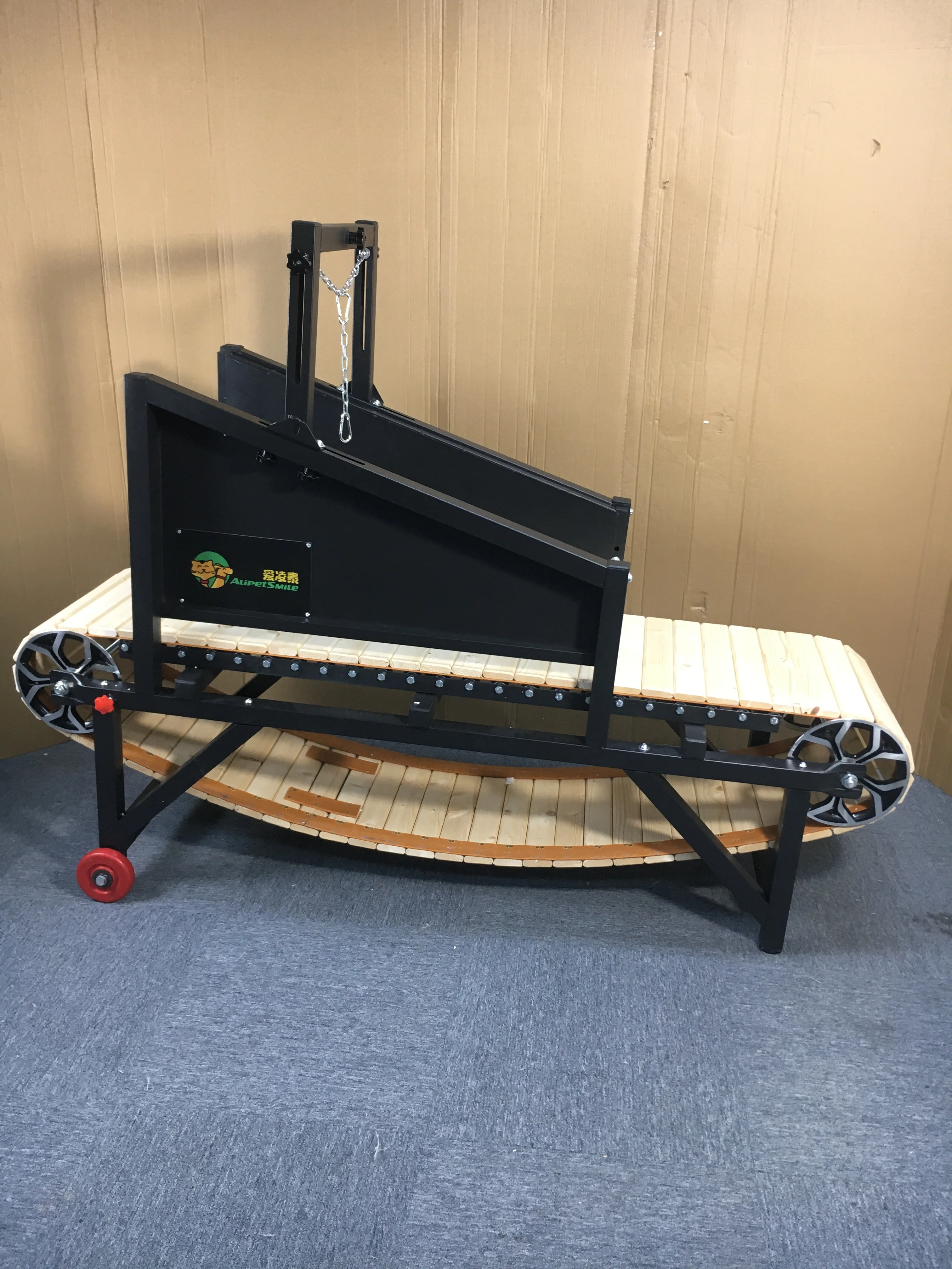 AlipetSmile New large dog treadmill with brakes and wheels, dog fitness training machine,Dog Treadmill for Indoor & Outdoor.