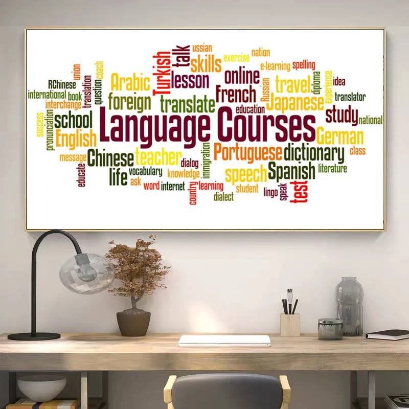 Christian Jesus Letters Posters and Prints on The Wall Canvas Painting Colorful Wall Art Picture for Living Room Church Decor