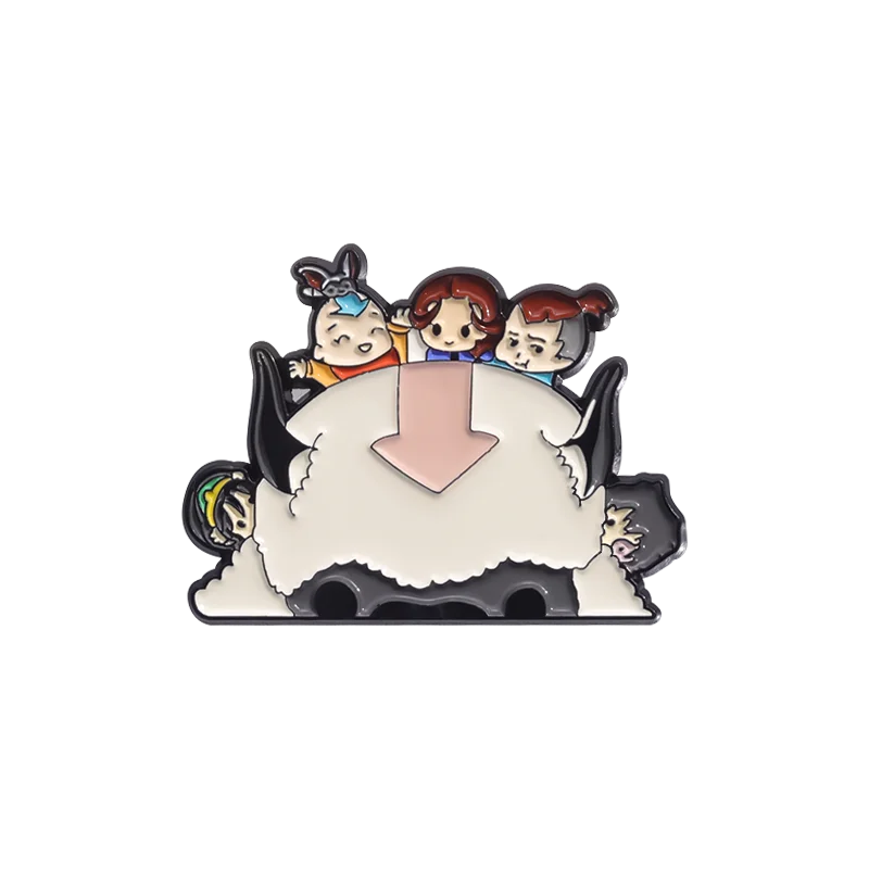 Anime Boy Buffalo Enamel Pins Custom TV Series Brooches Lapel Badges Cartoon Funny Jewelry Gift for Fans Friends