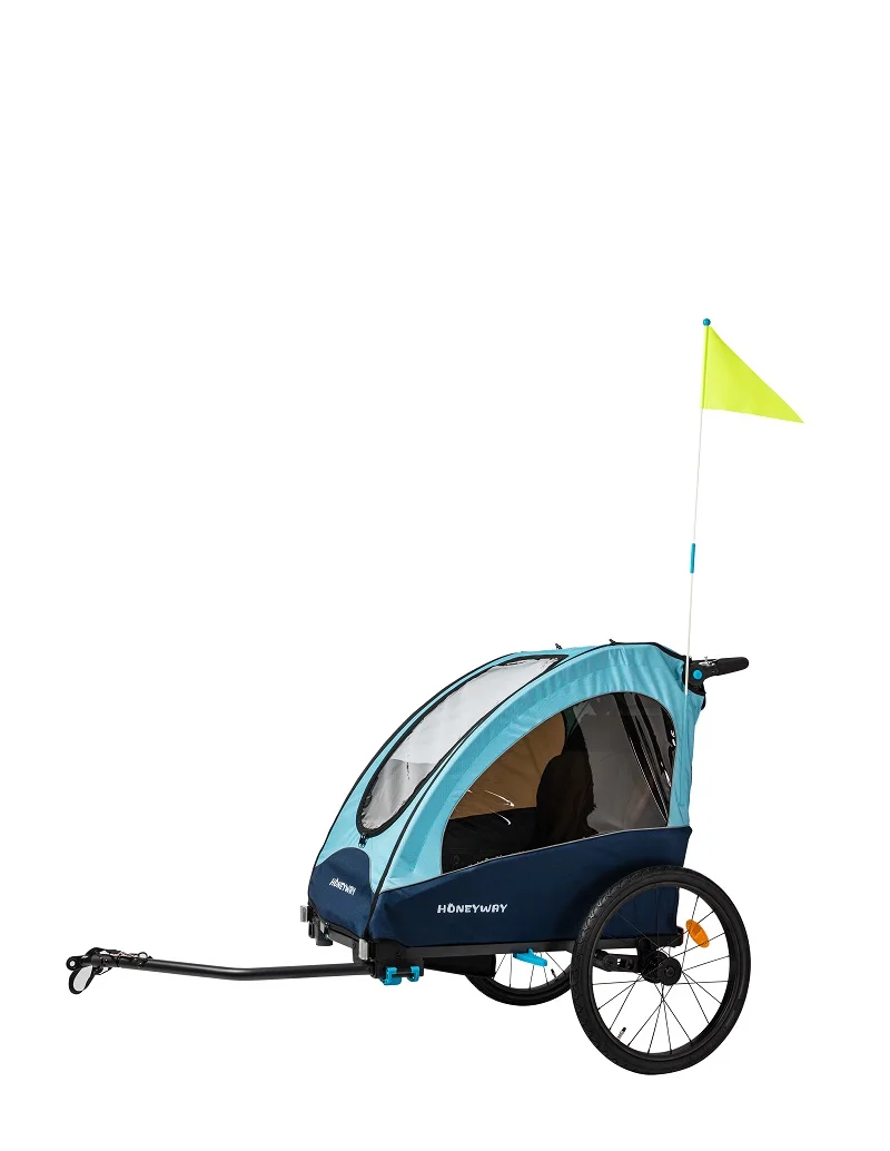 Factory Directly Kid baby jogger bike trailer, baby bike trailer with suspension comfortable for baby