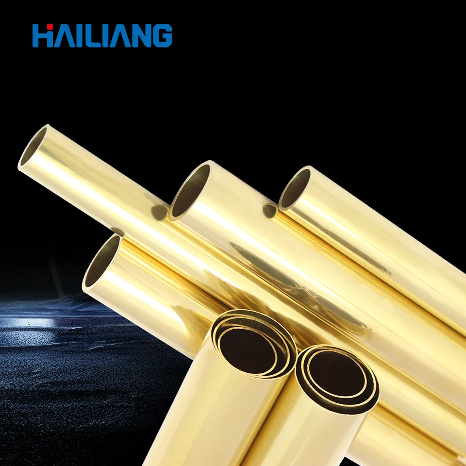 Hailiang copper pipes for machinery shipping nuclear power plumbing aluminum brass straight tube ASTM B111 C68700