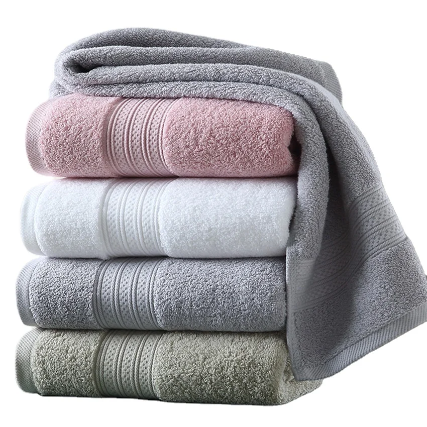 absorbent organic hotel terry towels bathroom 100% cotton high quality wholesale