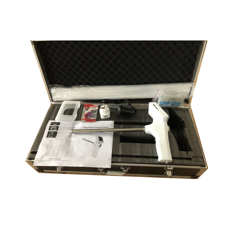 Veterinary visual artificial insemination AI gun  with camera for cow and other animals