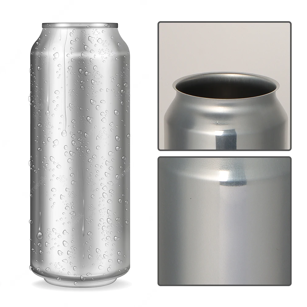 Empty Aluminum Cans Can Be Customized Beverage Sleek Cans 330Ml