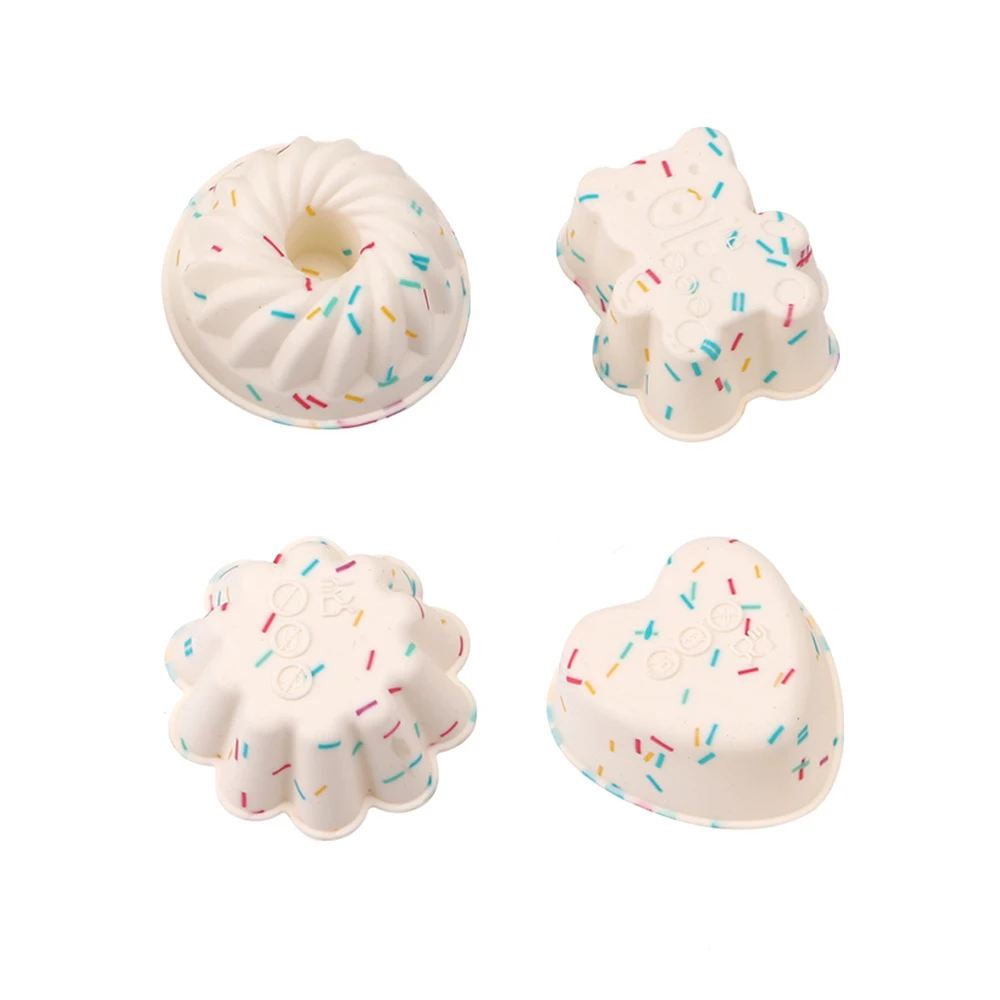 Non-stick Various Shape Silicone Jelly Pudding Cupcake Molds Handmade Soap Mold Bakeware Cake Mould