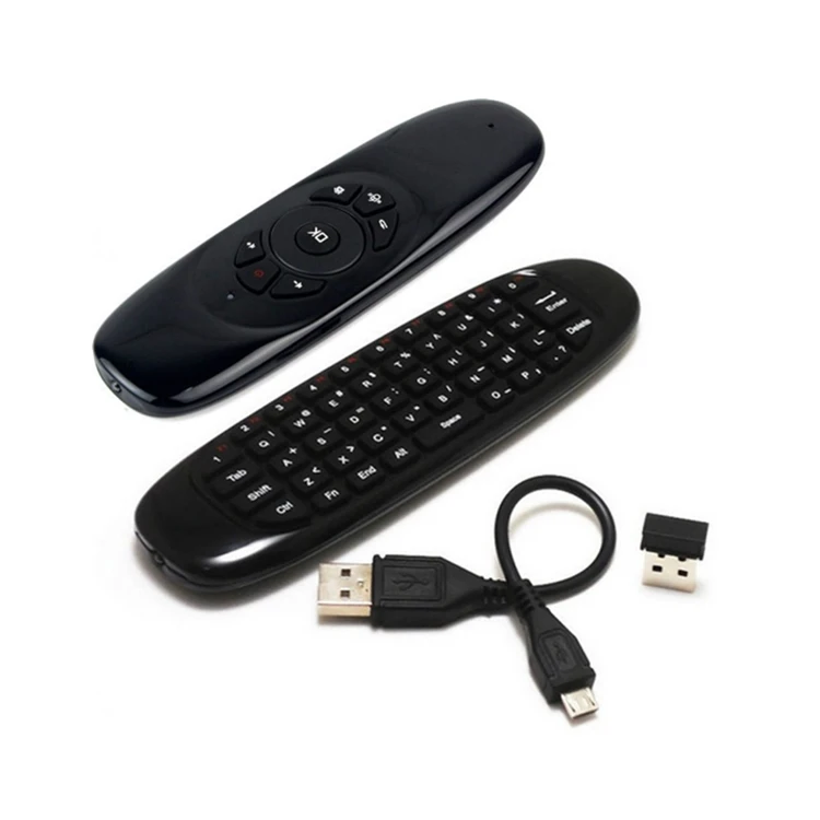 Android/ Windows /Mac OS/Linux устройств с помощью C120 воздушная мышь перезаряжаемая USB Беспроводная клавиатура универсальный пульт дистанционного