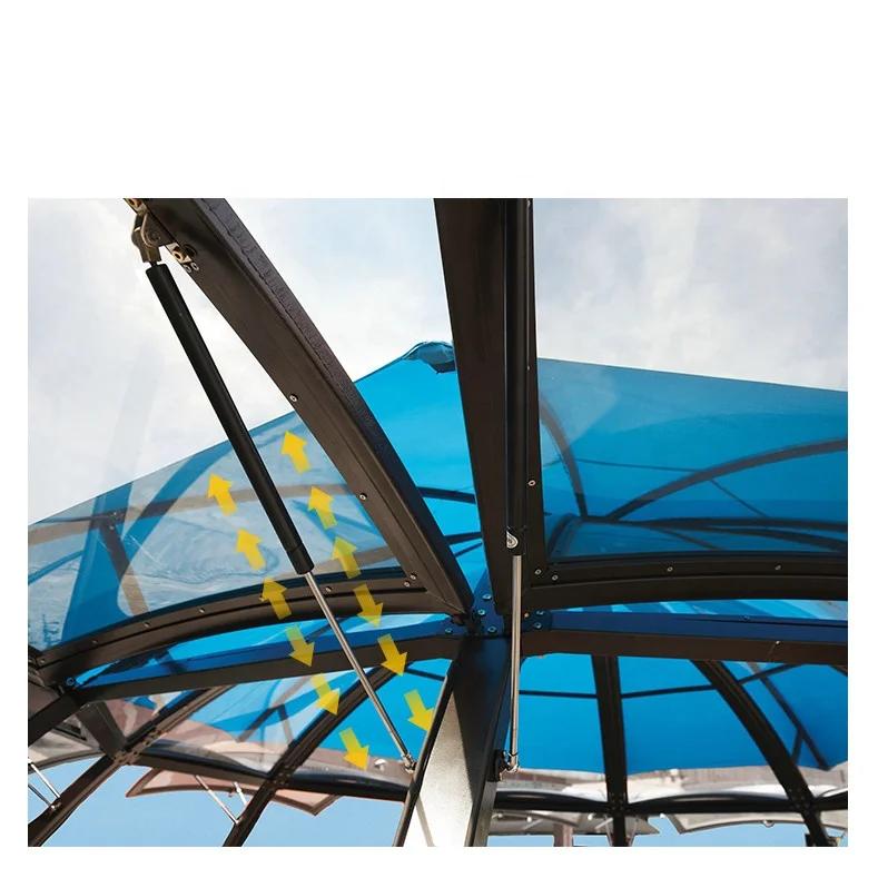 China Manufacturer Luxury Outdoor Gazebo Canopy Aluminium Sunroom Garden Gazebo Tent