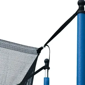 Home & park trampolines. Child-friendly, large & commercial. With safety nets. Bouncing beds, some with basketball hoops.