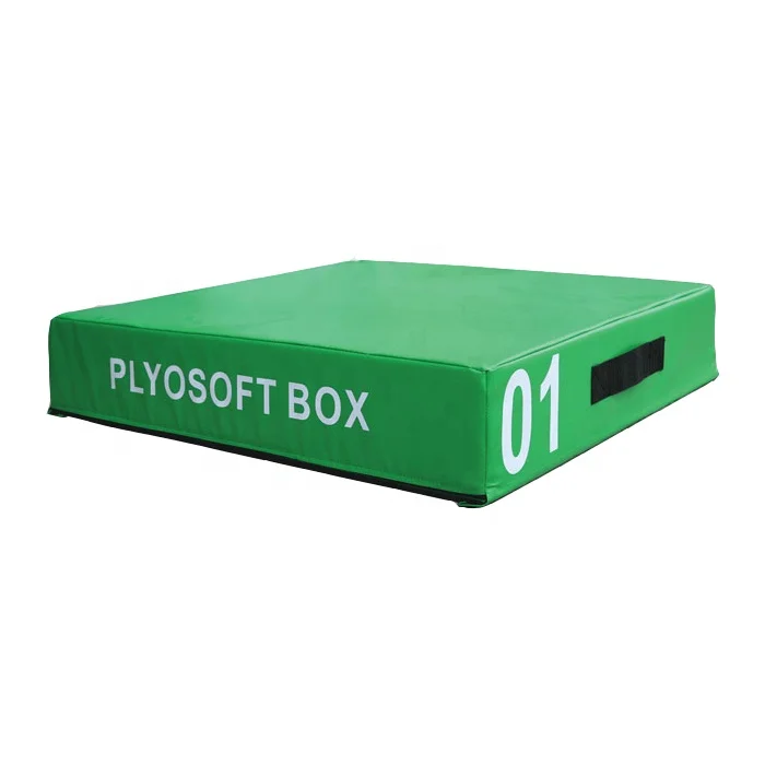 Fitness Plyometric 4 in1 Jump Box Anti Slip PVC Heavy EPE Foam Stackable Soft Plyo Box Set
