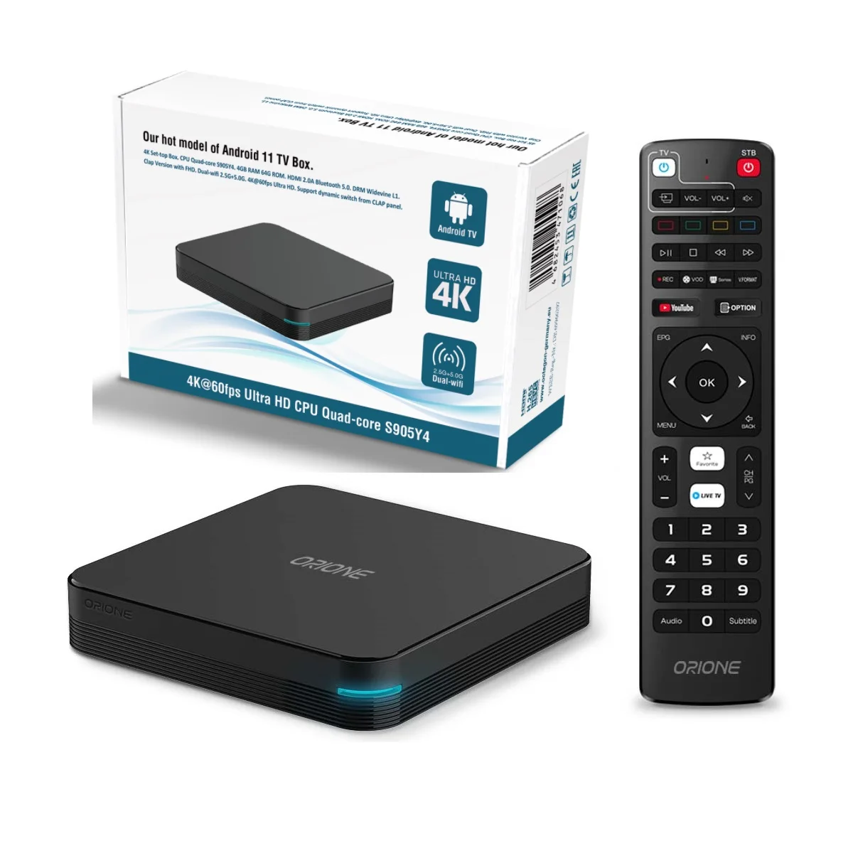 Горячая приставка для Android 11/12/13 2G 4G ОЗУ 32G 64G S905X4 BT двойной Wi-Fi 5 8G M3u потоковый 4K HD медиаприемник