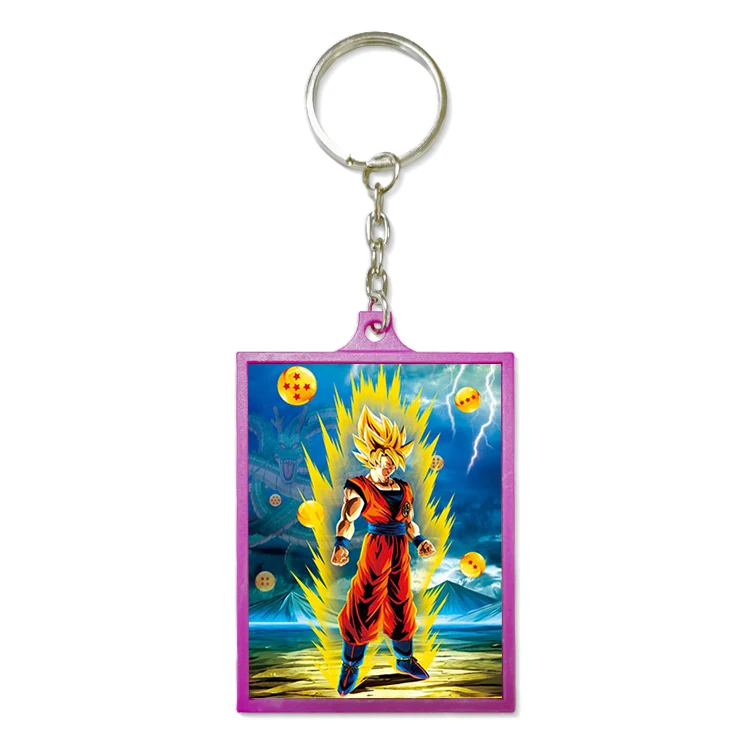 Hot Sale 2x3 inches 3d Anime Plastic Keychain Custom 3D Lenticular Keychain For Promotional Gift