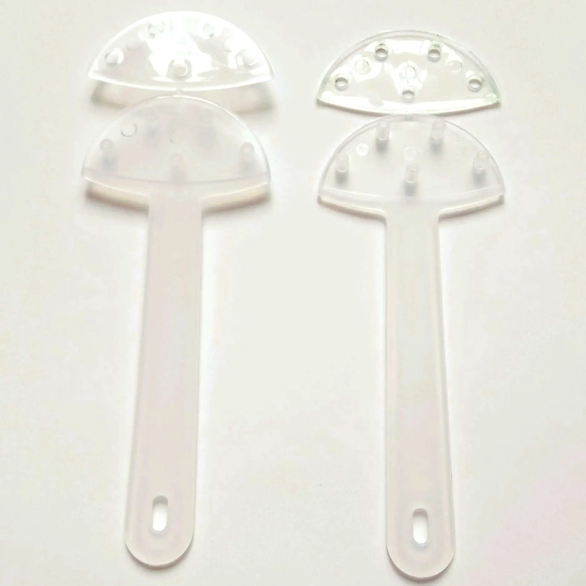 
promotion plastic stamp fan handle fan handle transparent 