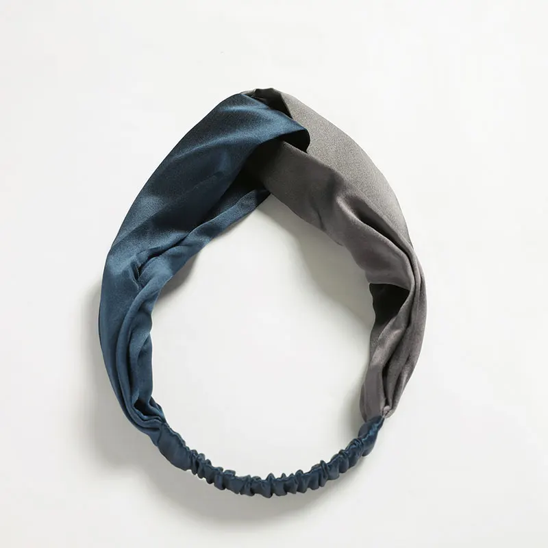 2023 New Solid Color Hair Accessories 100% Pure Silk Headband and Silk Scrunchies for hair beauty