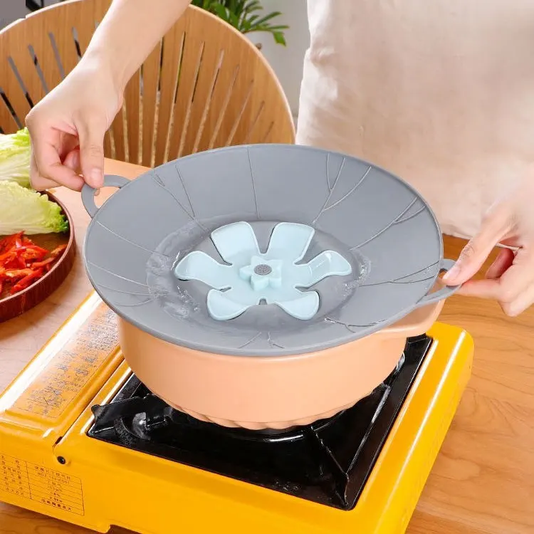 Food Grade Silicone Cooking Steamer Cover Silicone Heat Resistant Splash Cover