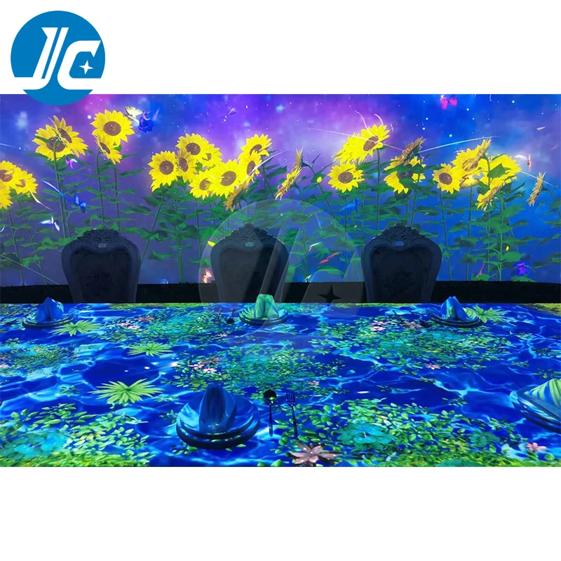 Immersive Projection Interactive Floor Wall Projector System Interactive Mapping Interactive Floor Projection
