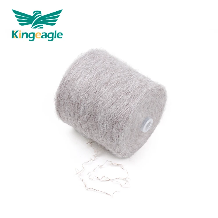 Kingeagle 2024 Hot Sale Recycled Polyester SP Good Dyeing Properties Fast Light Soft Elastic Brushed Hairy Yarn for Knitting