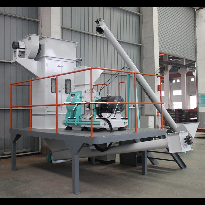 Rice Husk Powder Making Grinding Machine, Soybean Grain Hammer Mill System