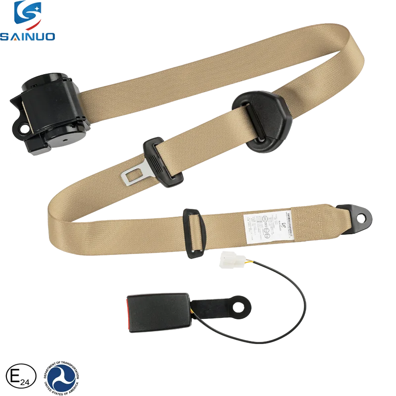 Volvo & Accord Auto Car Safety Belt with Retractable 3-Point Steel & Polyester Electrical Auto Car Buckle Seatbelt