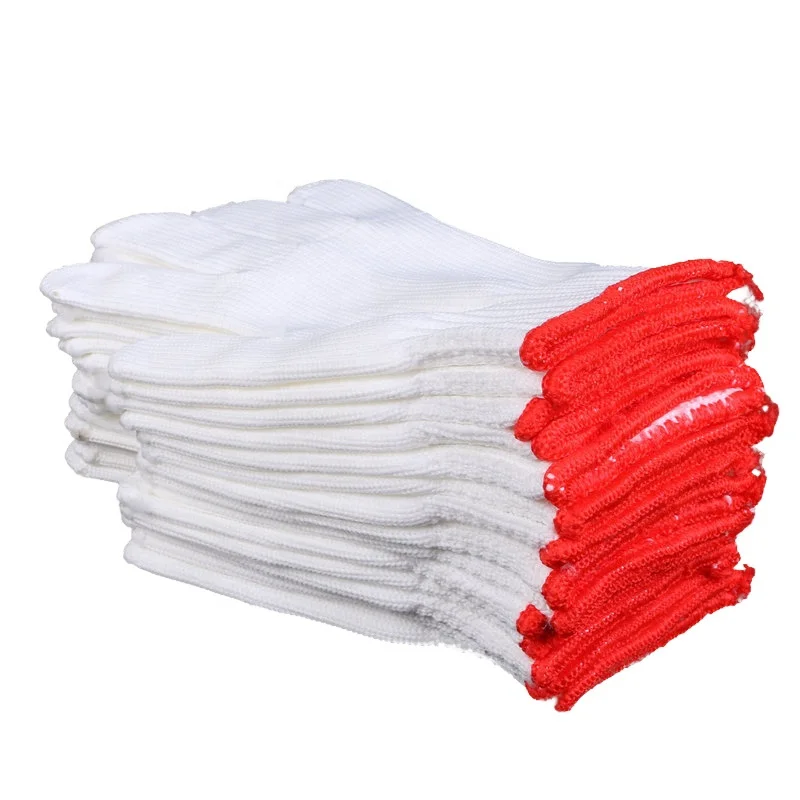 Конкурентоспособная цена охране труда переработанной пряжи из чистого хлопка вязаные перчатки Авто ремонтных работ перчатки для вождения