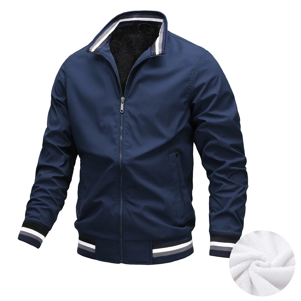Wholesale Spring&Autumn Stand Collar Jogging Tennis Golf Men Outdoor Casual Sports Jacket/