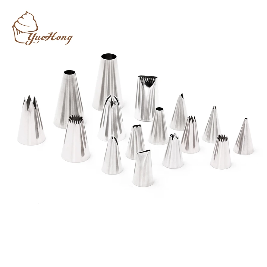 Stainless steel 4B open star  Stainless Steel Russian Pastry Icing Nozzles Russian Piping Tips for Cake Decoration Cake Nozzle