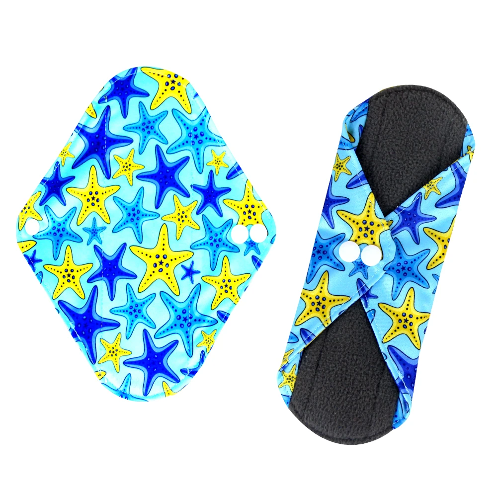 Подростковые водонепроницаемые бамбуковые гигиенические прокладки Natucare, женские хлопковые прокладки, многоразовые органические менструальные прокладки