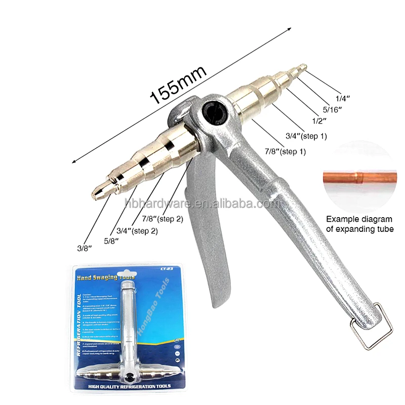 Hot New Manual Air Condition Expand Copper Pipe Tube Expander Stainless Steel Mandrel Manual Expanding Tool Pipe Swaging Tool