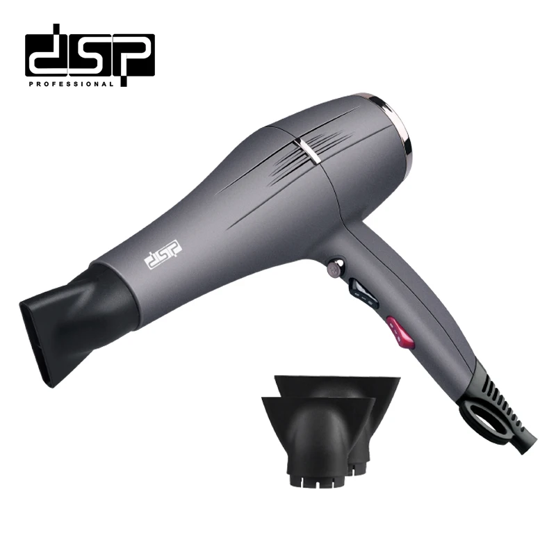 DSP Multifunctional Adjustable Temperature   Extreme Wind Speed Nice Shape Black Hanging Loop Hair Dryer