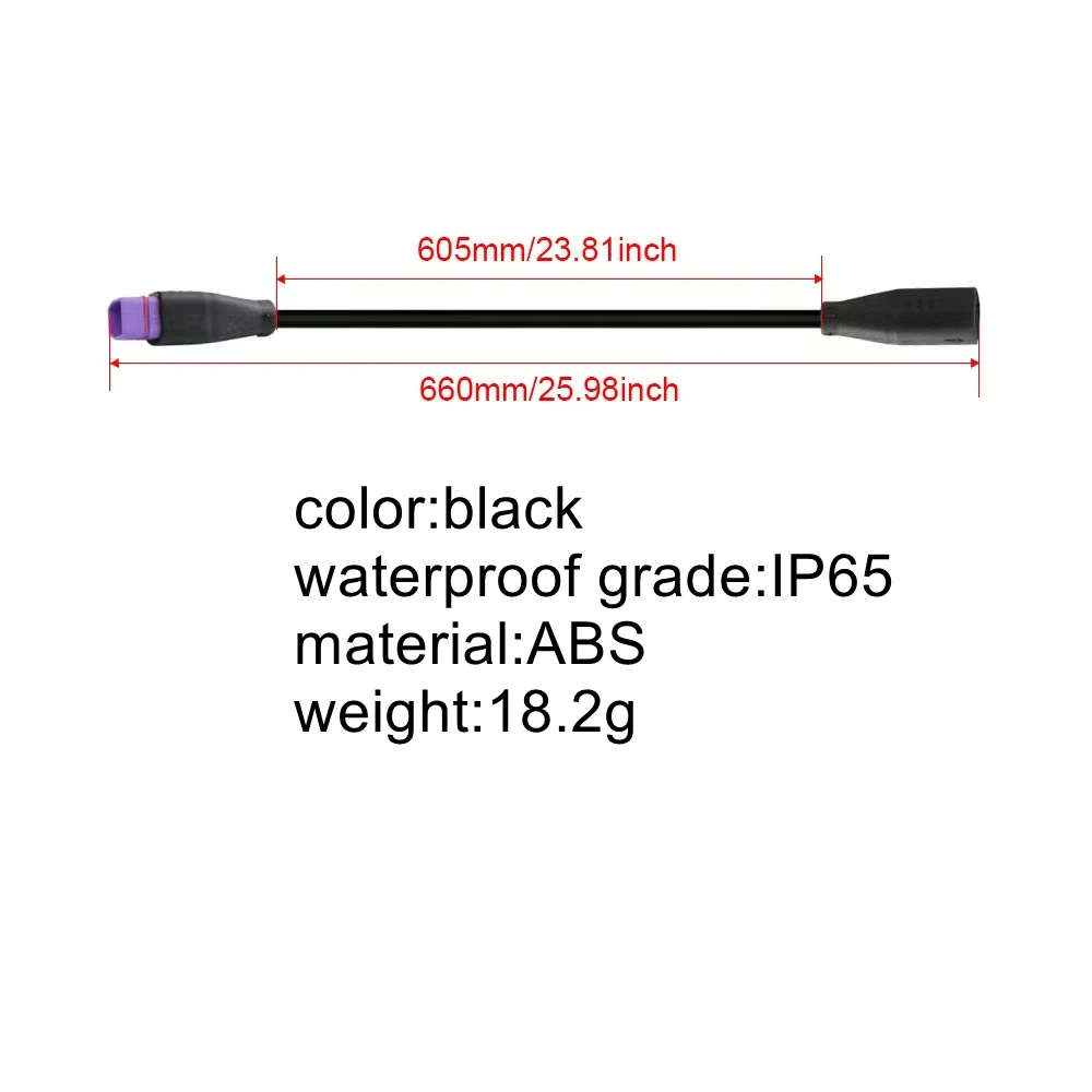 Julet singal extension cable 6pins ebike JUNLEI special shaped extension wire 6pin with male female connector