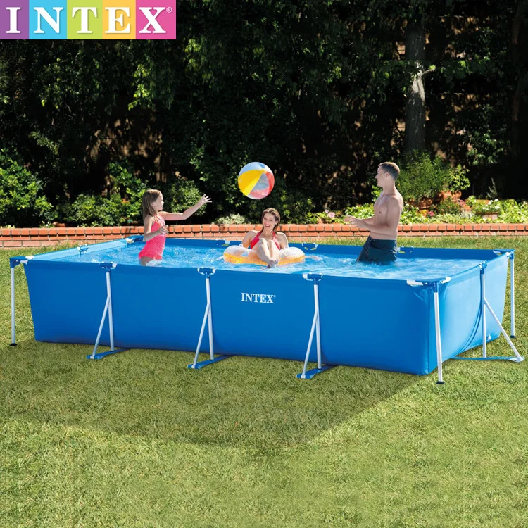 Hot Sale INTEX 28270 28271 28272 28273 Outdoor Rectangle Alberca Above Ground Swimming Pool Intex Pool