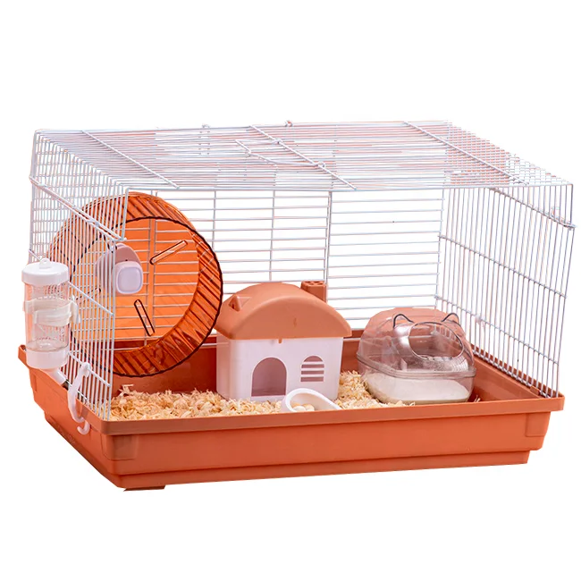 Customized Convenient Luxury Chinchilla Cage Wire Hamster Cage With Handle
