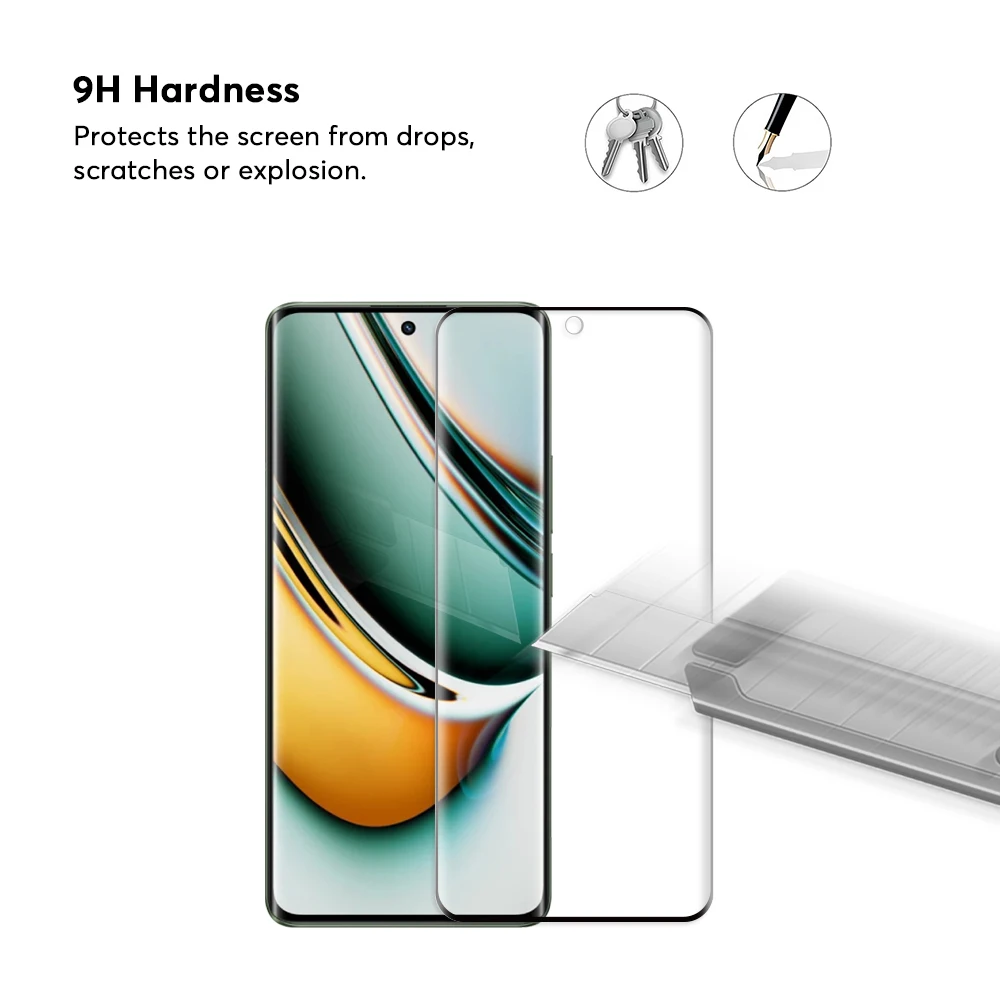 New Arrival Cell Phone 3D Full Coverage Edge Glue Tempered Glass For Realme 11 Pro Screen Protector