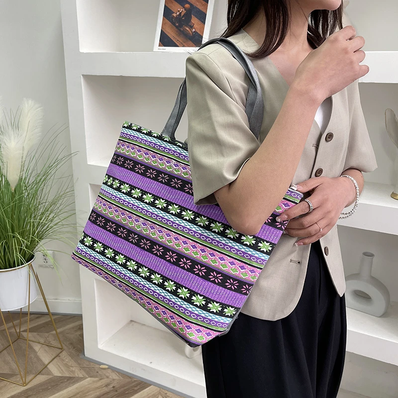 High Quality Custom Printed Fabric Tote Bag Recycled Grocery Shopping Bag