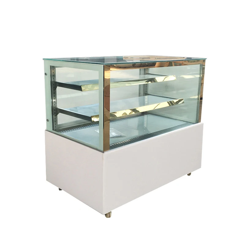 Hot-sale Commercial Bakery Display Cake Cabinet Cake Display Showcase Luxury Free Standing Single Arc Cake Showcase