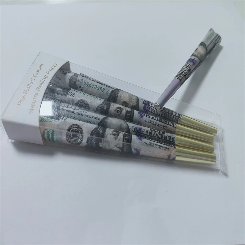 Colorful Custom Rolling Paper All Size Smoking Paper King Size Dollar Pre Rolled Cones