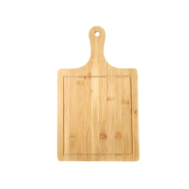 Bamboo pizza serving board wood pizza cutting board